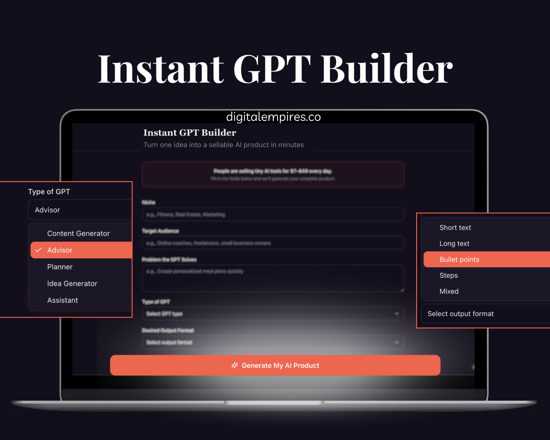 Custom GPT Cash System — Build & Sell AI Tools